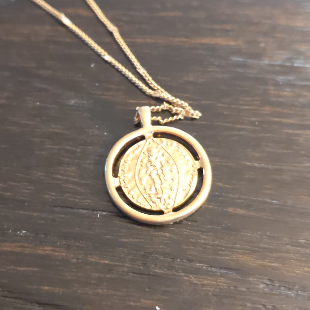 Stella & Dot Gold Coin Necklace - Picture 4 of 9